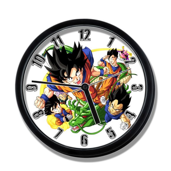 Clock Wall Decor Dragon Ball Z Wall Clock Goku Wall Decor Clock New